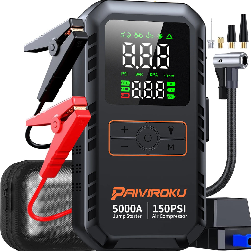 Portable Tire Inflator - digital pressure display