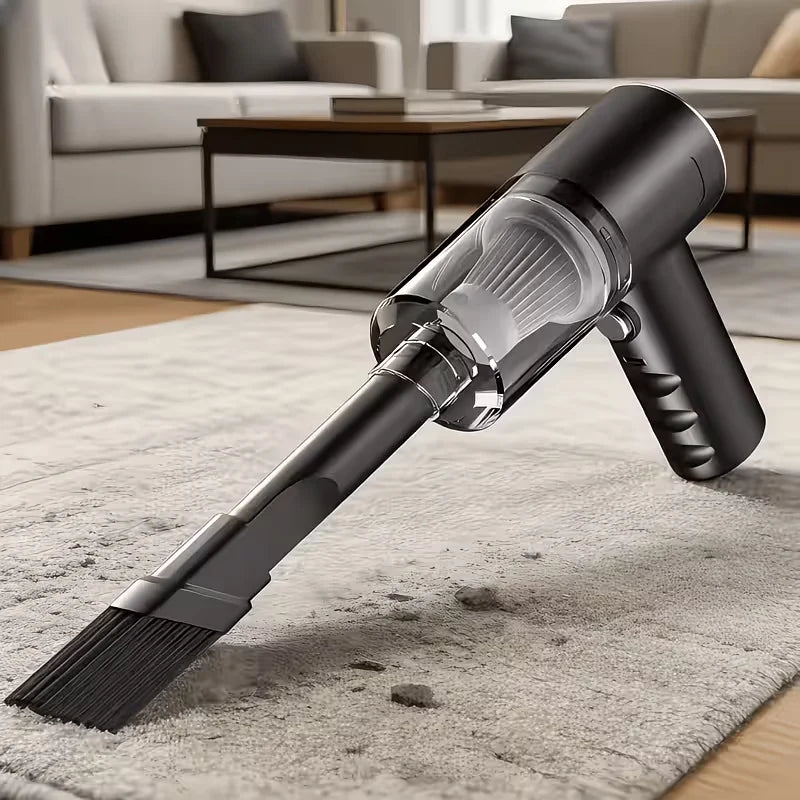 Compact Pump Car Vacuum — Multi-Purpose Portable, Vehicles & Household