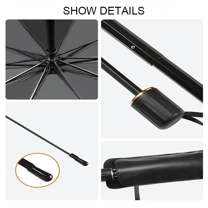 Classic Car Windshield Parasol — Interior Sun Shade, UV Protection