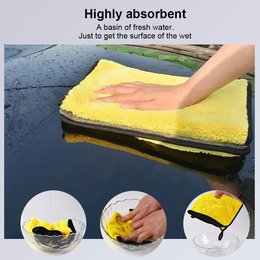 Microfiber Car Detailing Cloths — 12-Pack, Streak-Free, Safe on All Surfaces