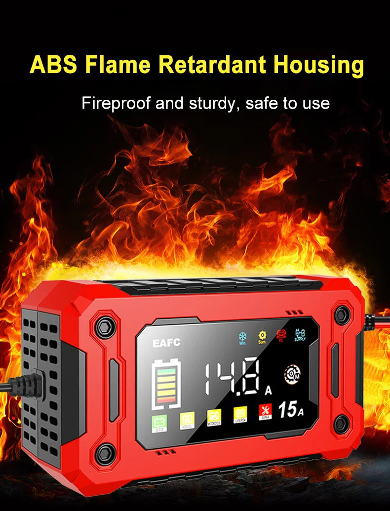 Portable Car Jump Starter/Battery charger 15A/8A — Pocket-Sized  Power Bank