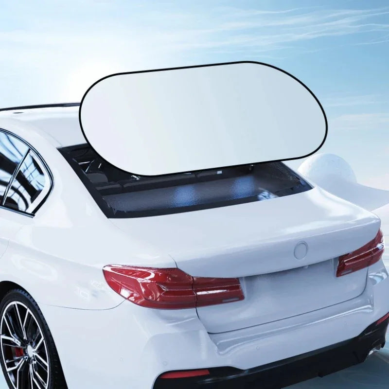 Rear Window Sun Shade — UV & Heat Block, Reflective Privacy, Easy Storage