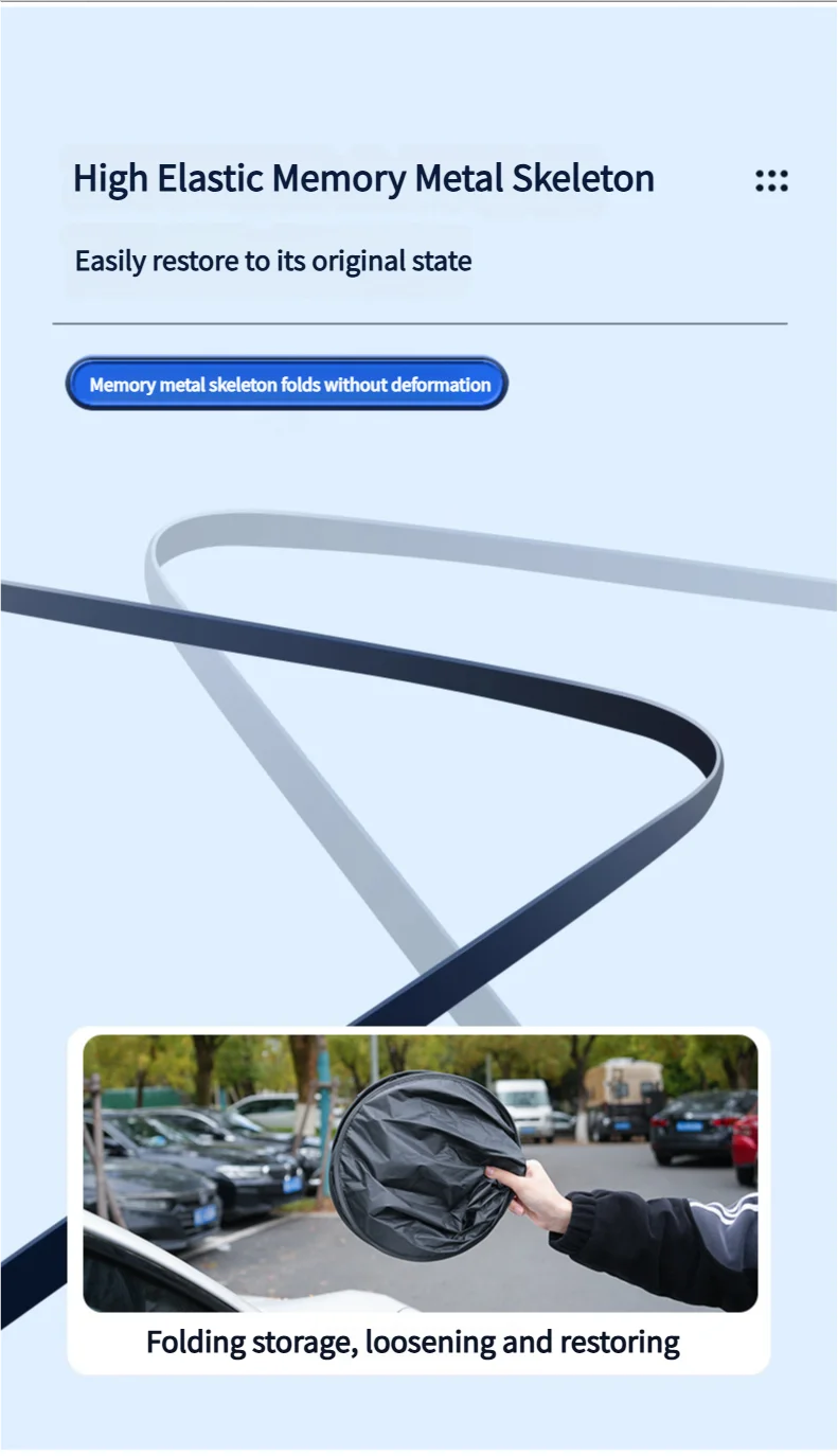 UV-Reflective Rear Windshield Sun Shade — Heat Isolation, Foldable