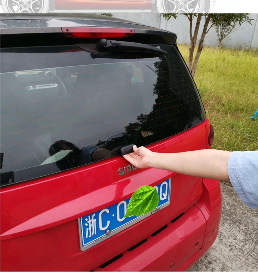 Car Rear Bumper Trunk Back Door Handle Sticker For Old Smart fortwo 451 Auxiliary Knob Exterior Decoration Auto Car Accessories