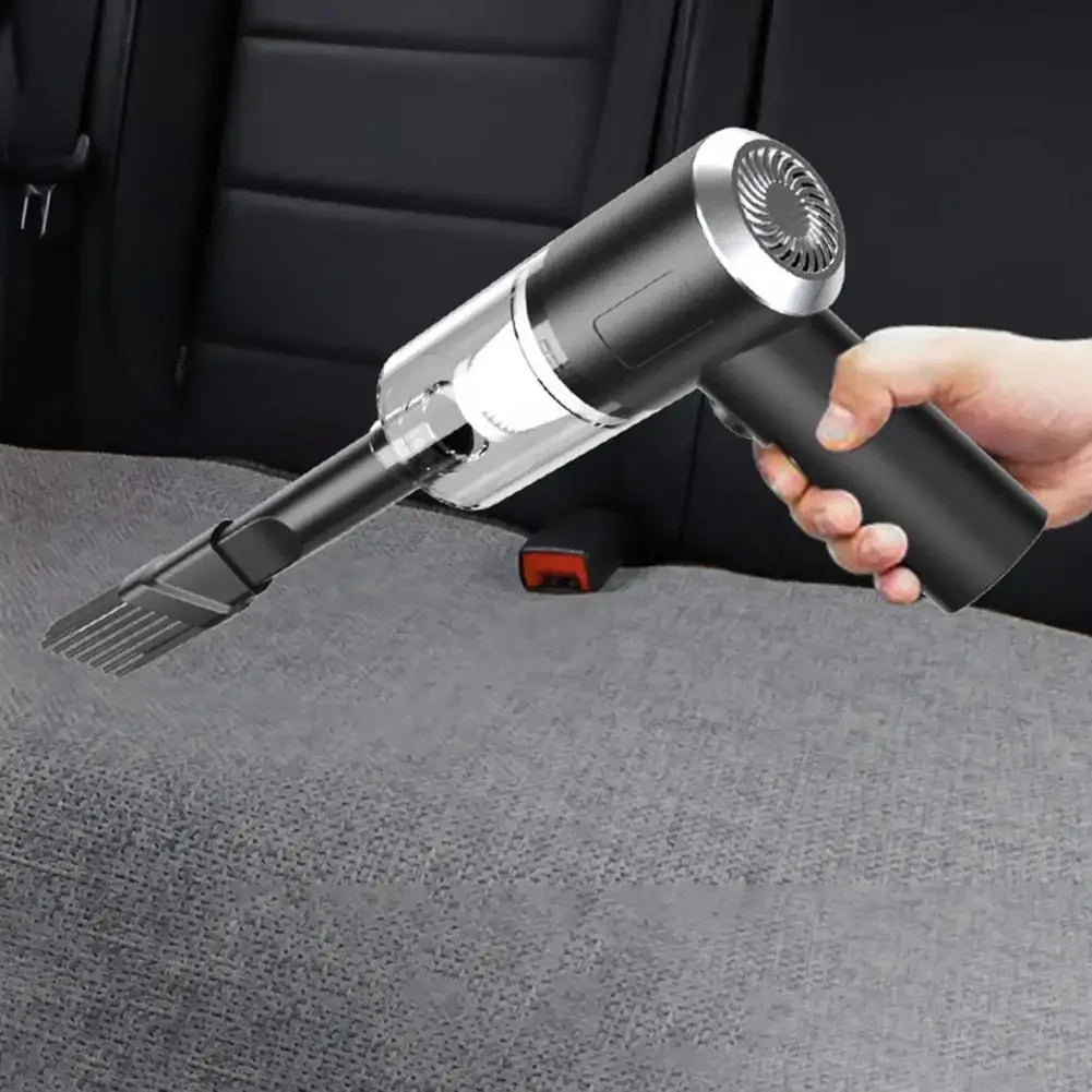 USB Cordless Car Vacuum — Strong Suction Handheld, Home & Auto Ready