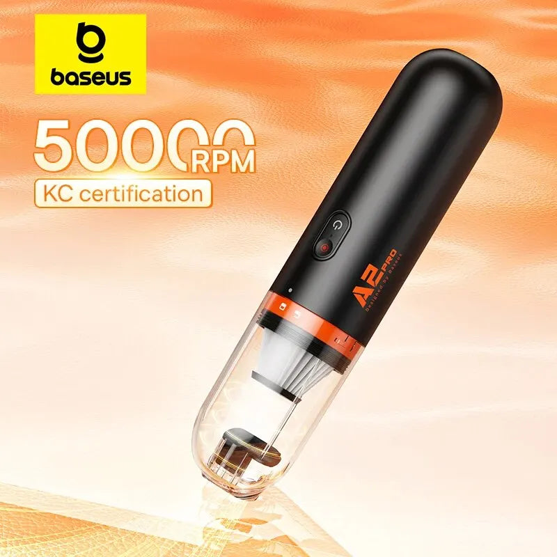 Baseus Car Vacuum — 6,000PA Blow & Vacuum 2-in-1, Home & Office