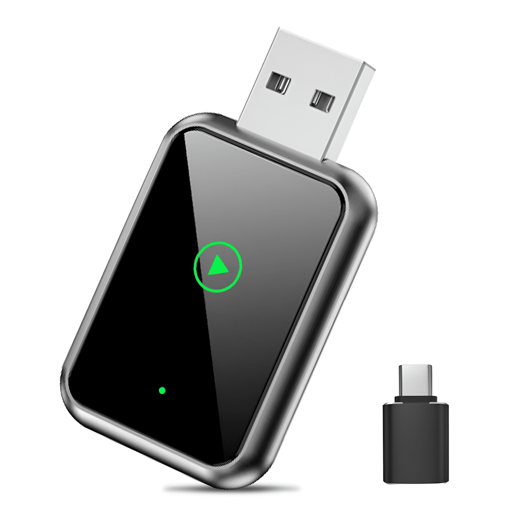Wireless CarPlay adapter 2-in-1 plug and play dongle