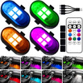 4-pack wireless LED car door warning lights in 8 color modes