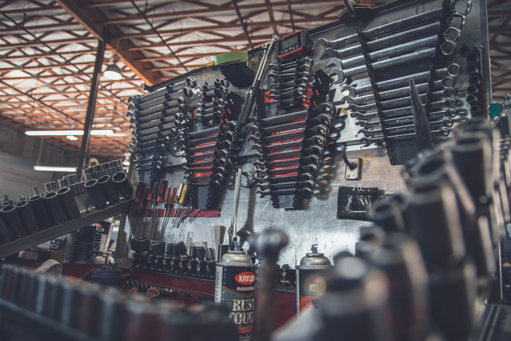 Heavy duty ratchet straps securing motorcycle in truck bed