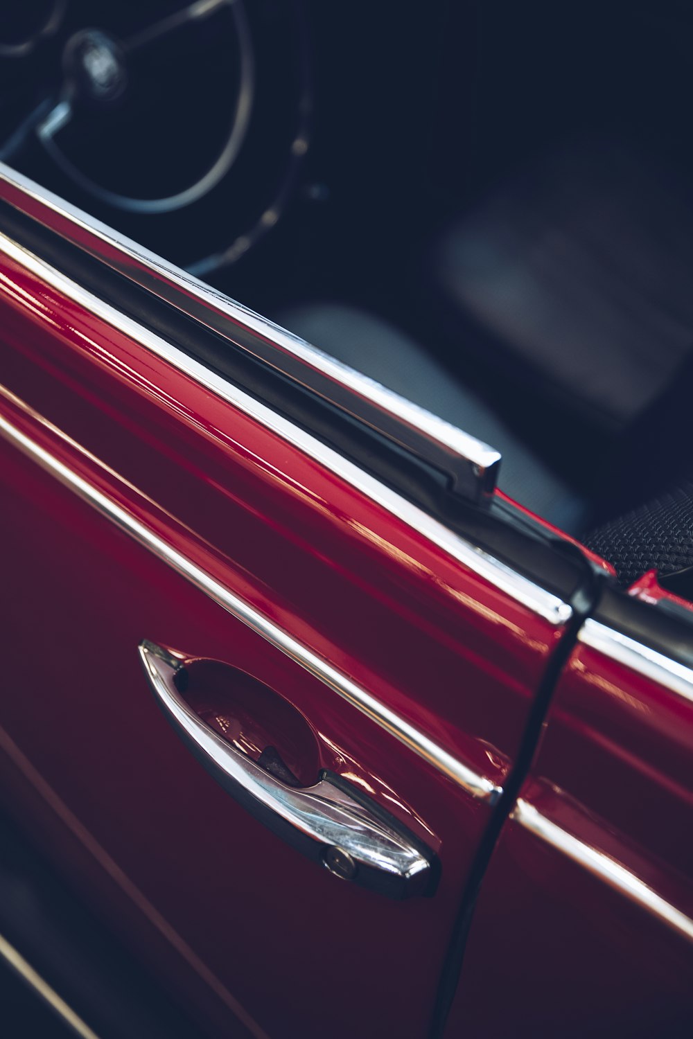 Red car door edge protection