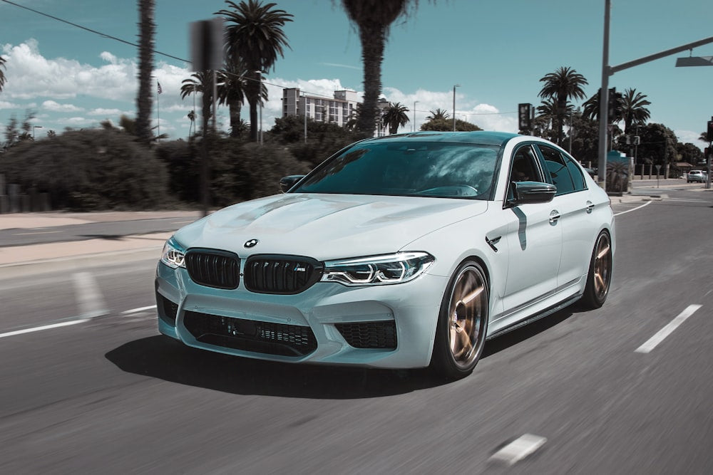 RGB LED strip lighting installed in car footwell area