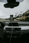 iPhone charging in car via wireless charger
