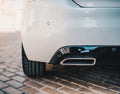 White car reverse parking sensor