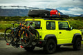 Yellow SUV on road