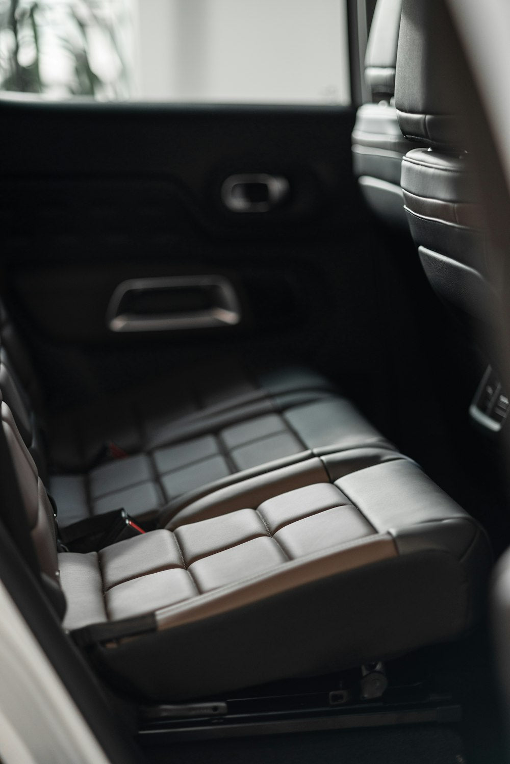 Car seat interior view