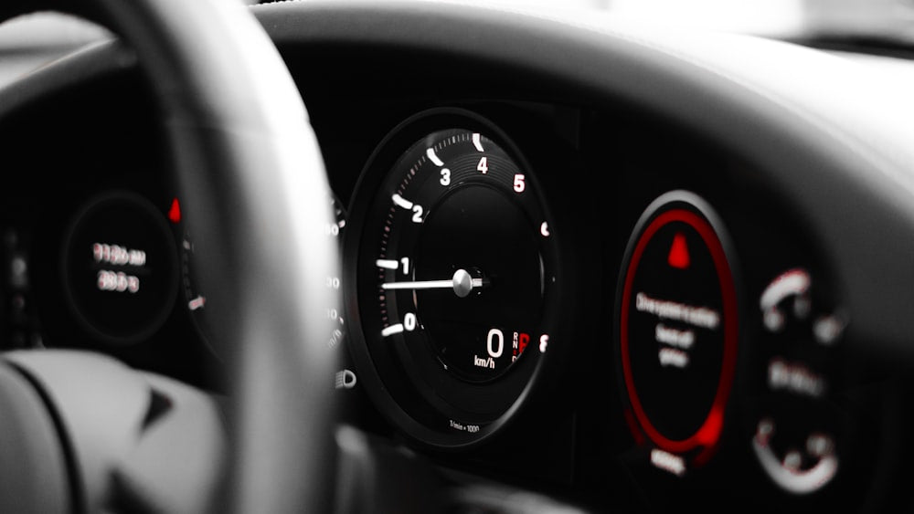 Close up of a car dashboard
