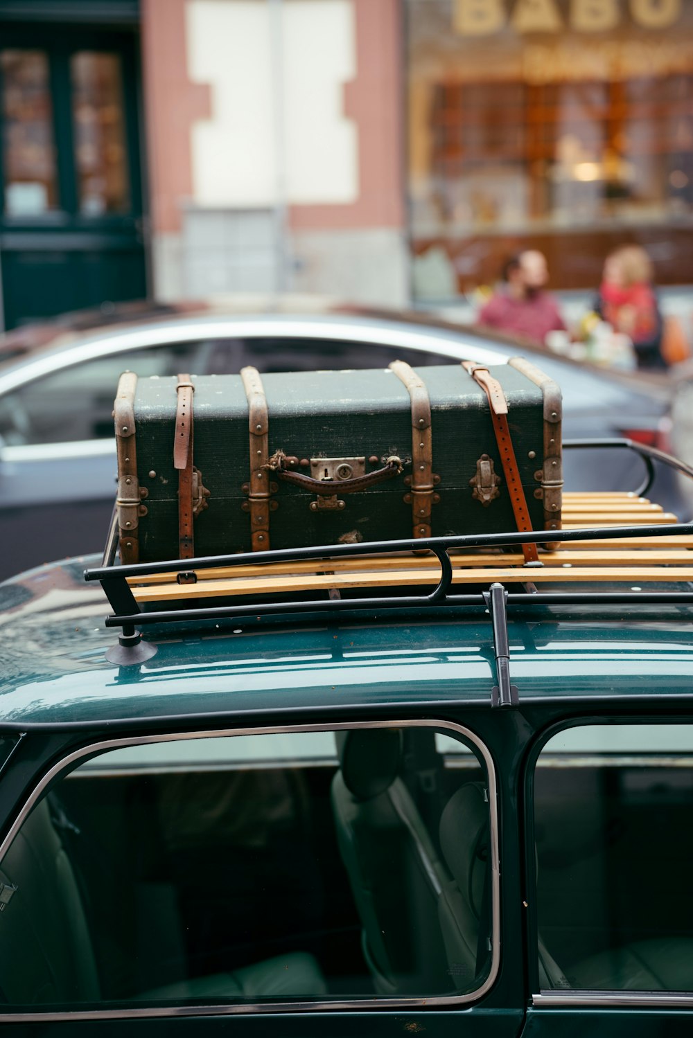 Waterproof cargo bag on top of car